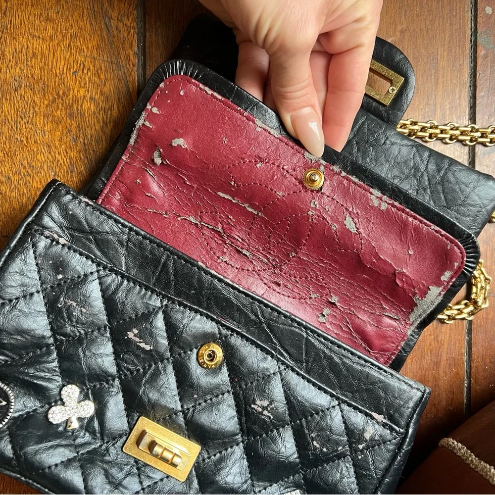 Rare CHANEL Casino Charm Black Quilted Bag with Gold Chain - Picture 12 of 16